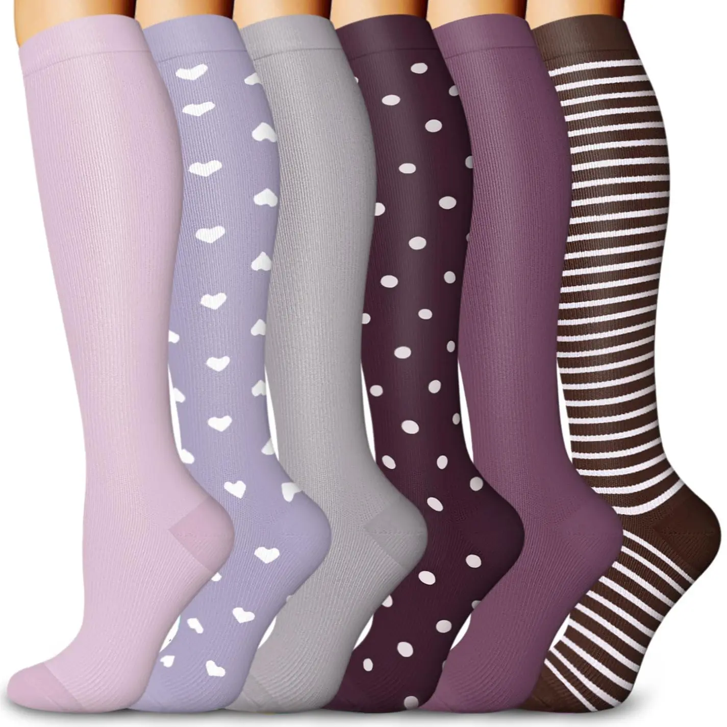 Moisture Wicking Knee High Compression Socks For Men and Women