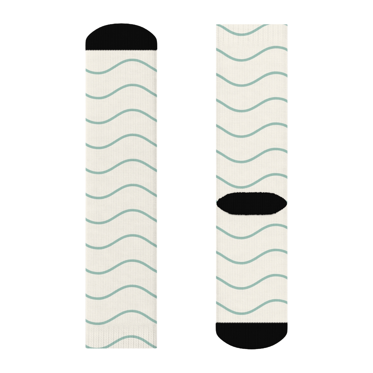 Quiet Wave Repeat soft everyday crew socks