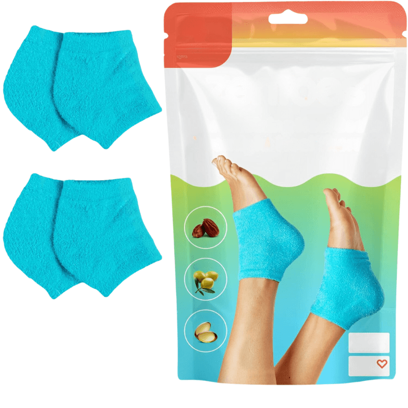 4 Pairs Moisturizing Gel Socks – Overnight Hydration for Soft Feet
