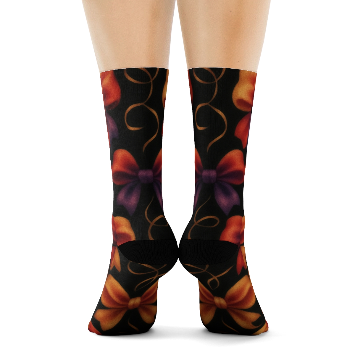 Nebula Bows And Ribbons Presents premium sports crew socks