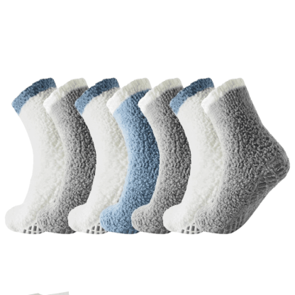 7-Pack Non-Slip Diabetic Socks - Cozy and Comfortable