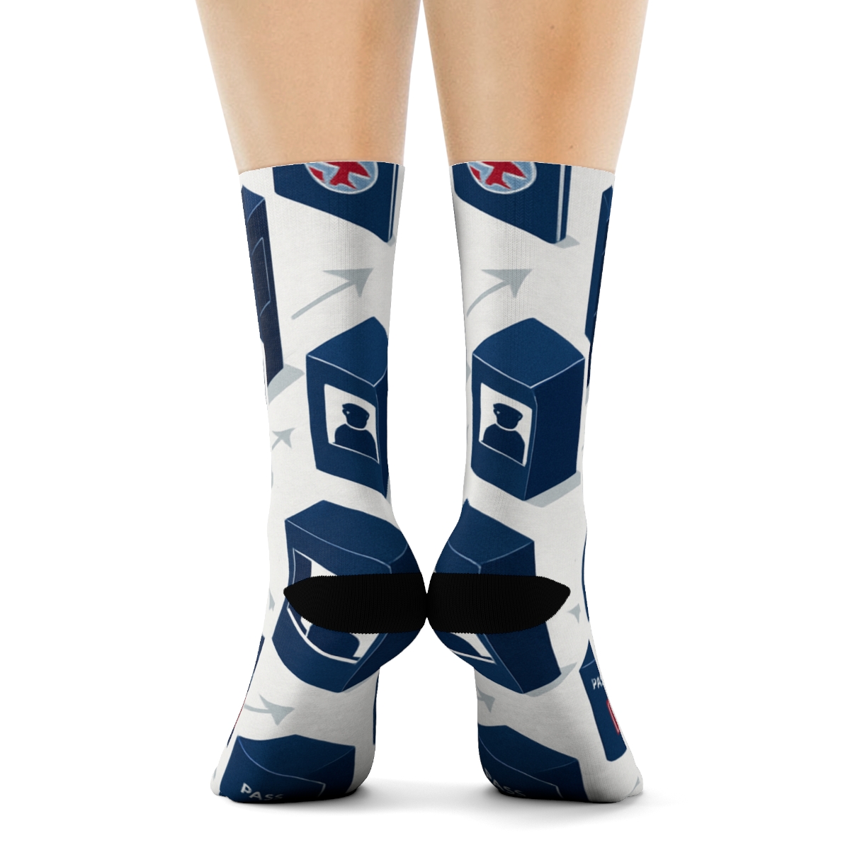 Inspection Booth Tessellation With Immigration Officer Detail custom crew socks