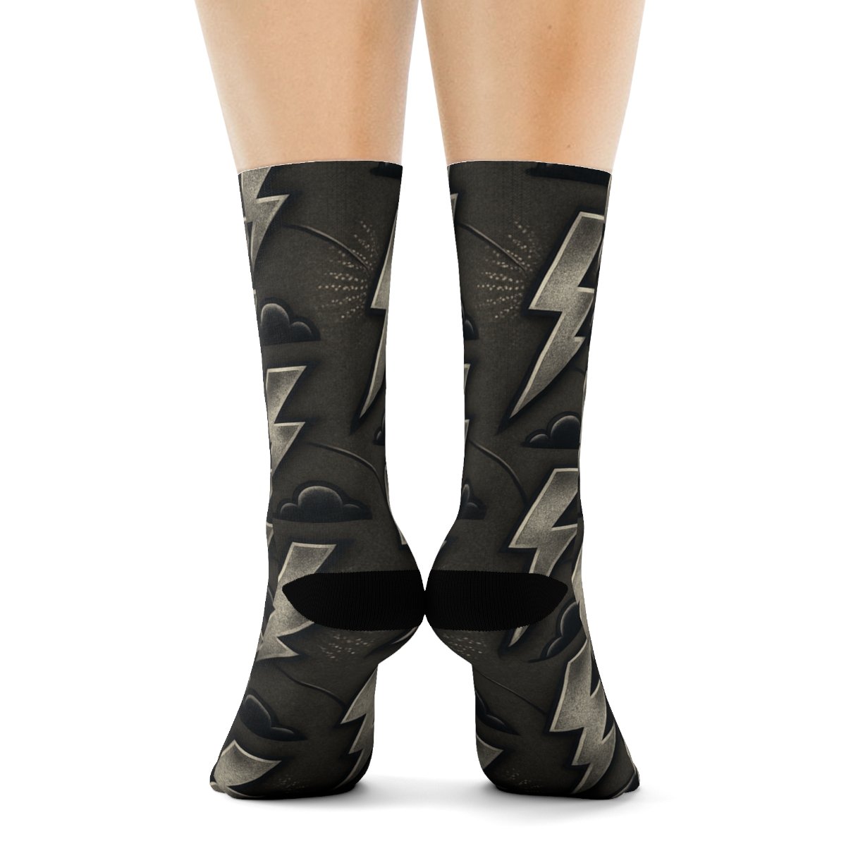 Vintage Voltage Poster Tessellation unique graphic crew socks