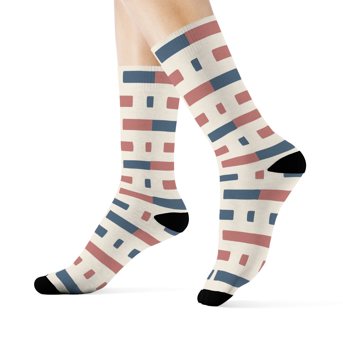 Interval Bar Repeat personalized crew socks