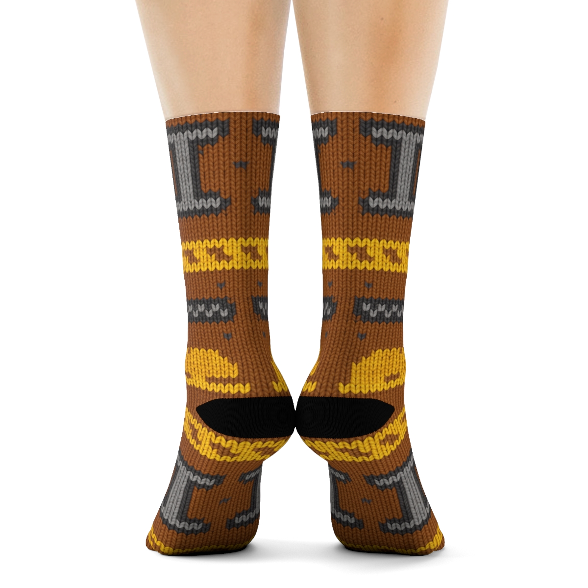 Beam Weave Civil Engineer Pattern stylish athletic crew socks