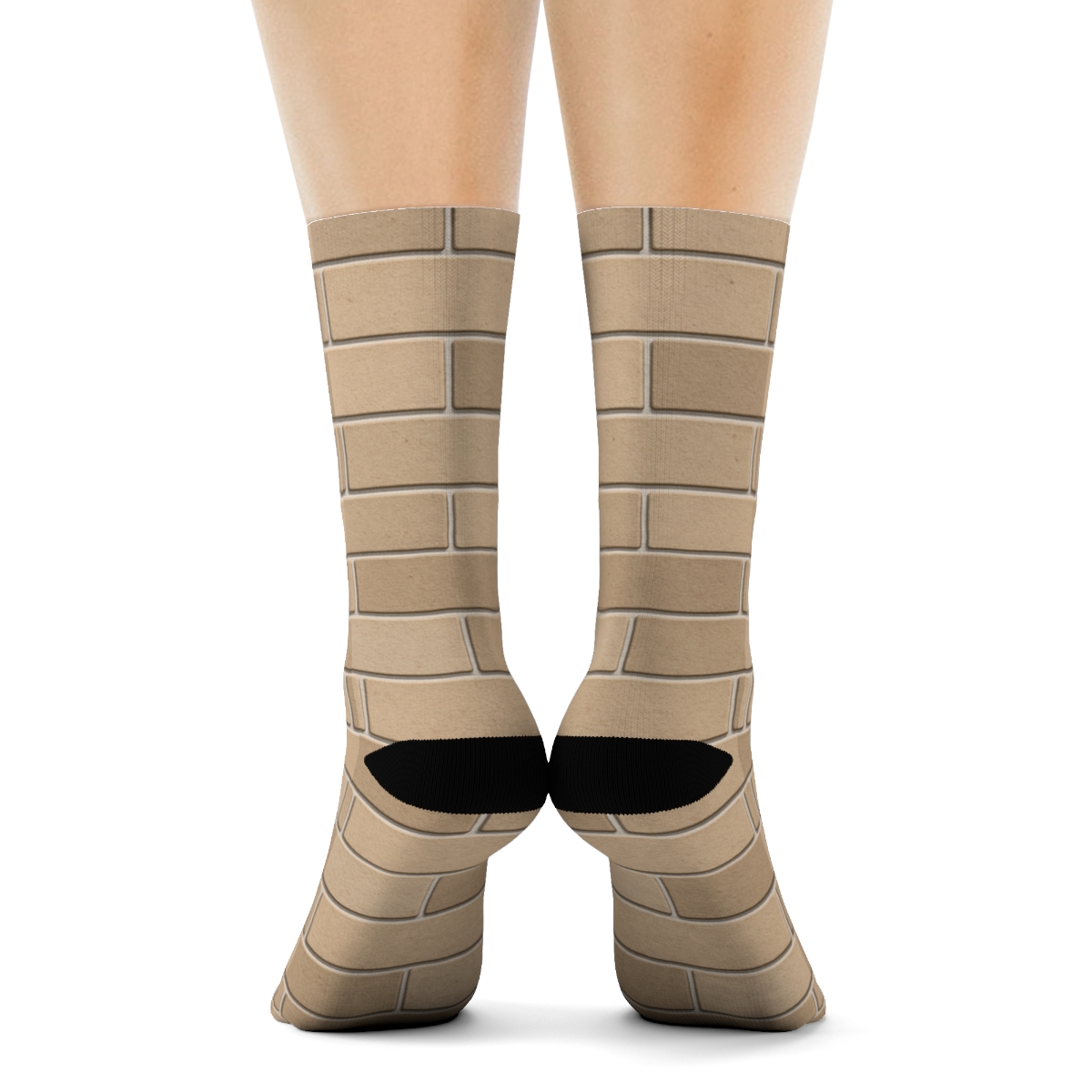 Narrow Brick Offset stylish athletic crew socks