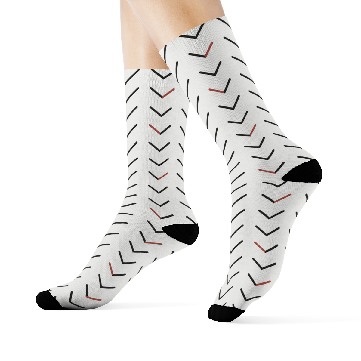 Solar Flare Zig Micro premium sports crew socks