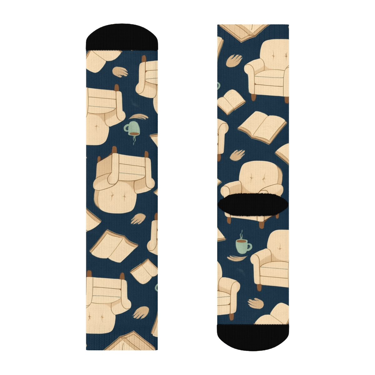 Therapy Chair Tessellation In Counselor Calm soft everyday crew socks