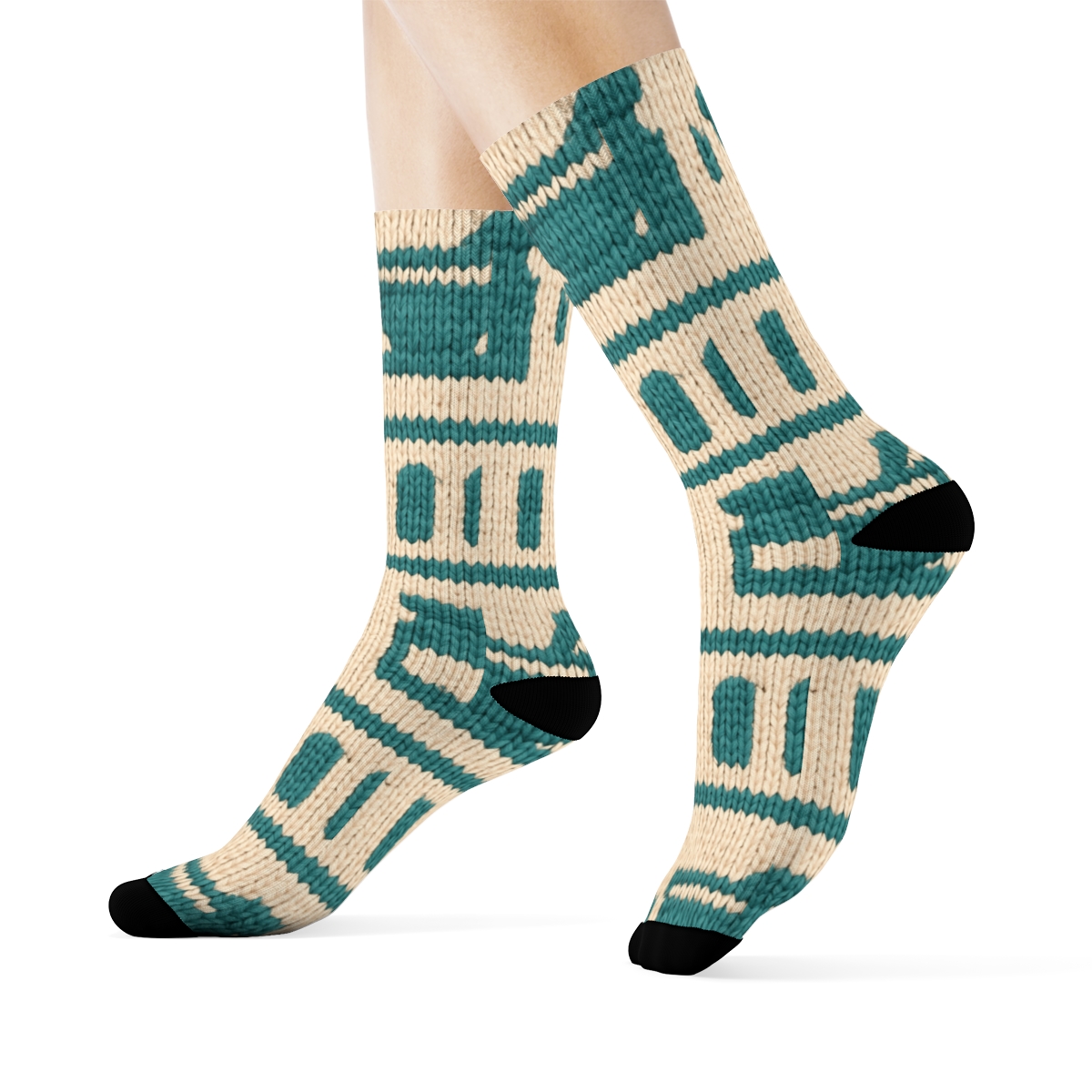 Knitted Pharmacy Shelf Bands, Pharmacist Edition personalized crew socks
