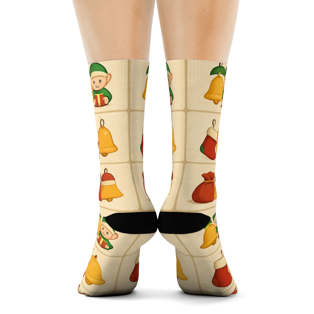 Toy Workshop Grid Blanket Santa Claus Edition personalized crew socks