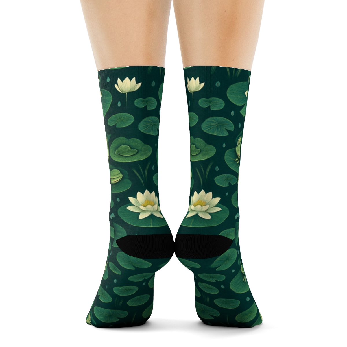 Lily Pad Glow Array personalized crew socks