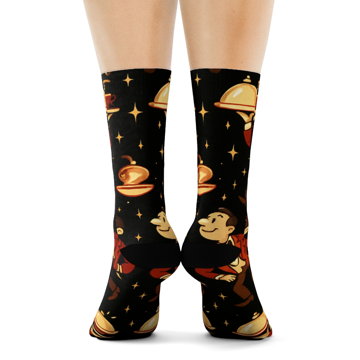 Constellation Waiter Service Pattern custom crew socks