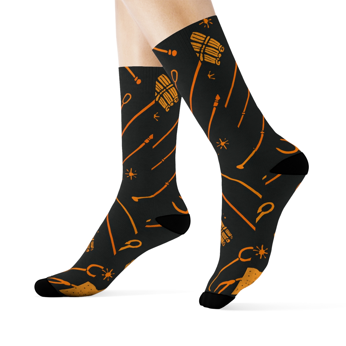 Kindling Chevron And Hearth Tools, Fireplace Edition trendy patterned crew socks