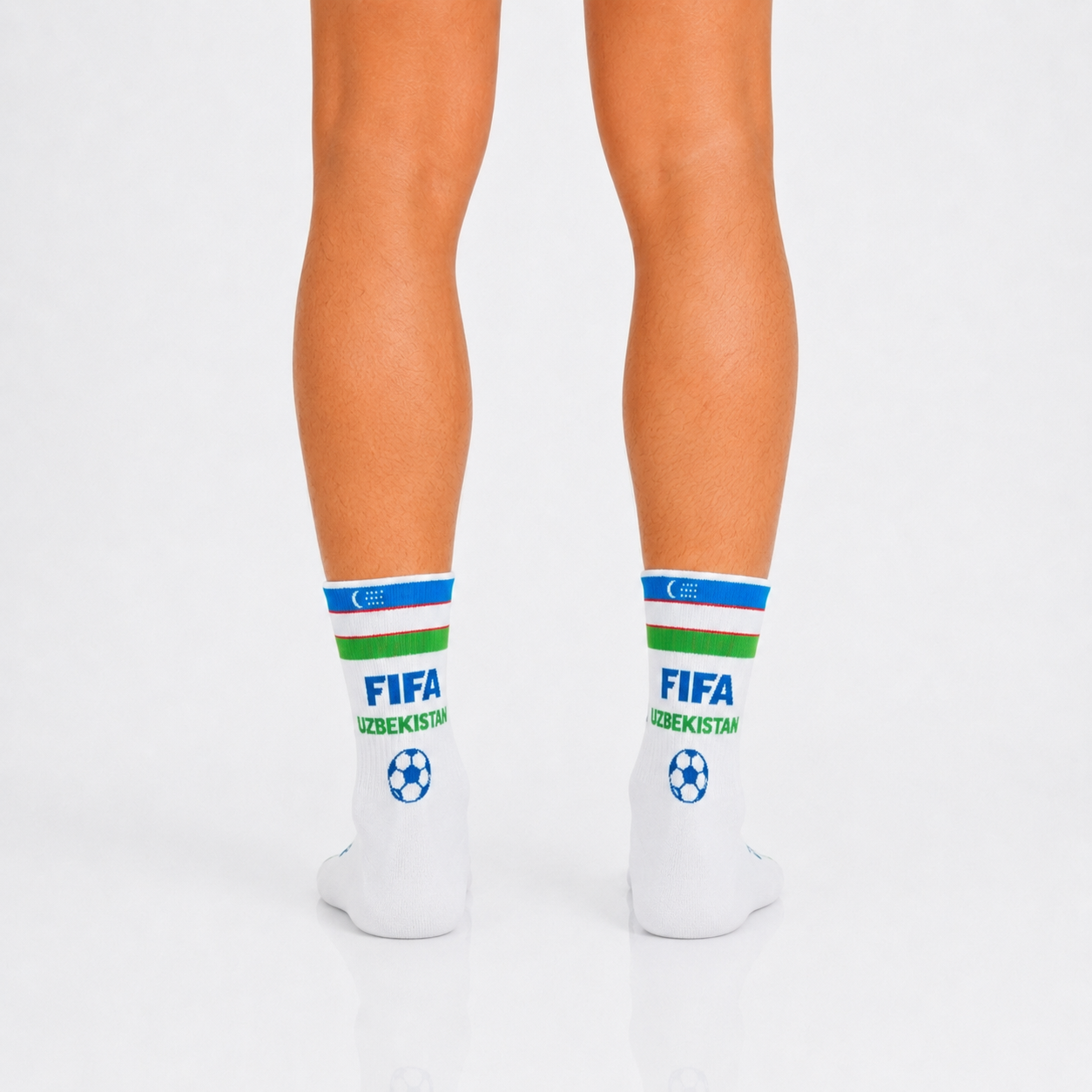 Unisex FIFA 2026 Uzbekistan Soccer Fan Sports Themed SocksUnisex FIFA 2026 Uzbekistan Soccer Fan Sports Themed Socks - Image 4