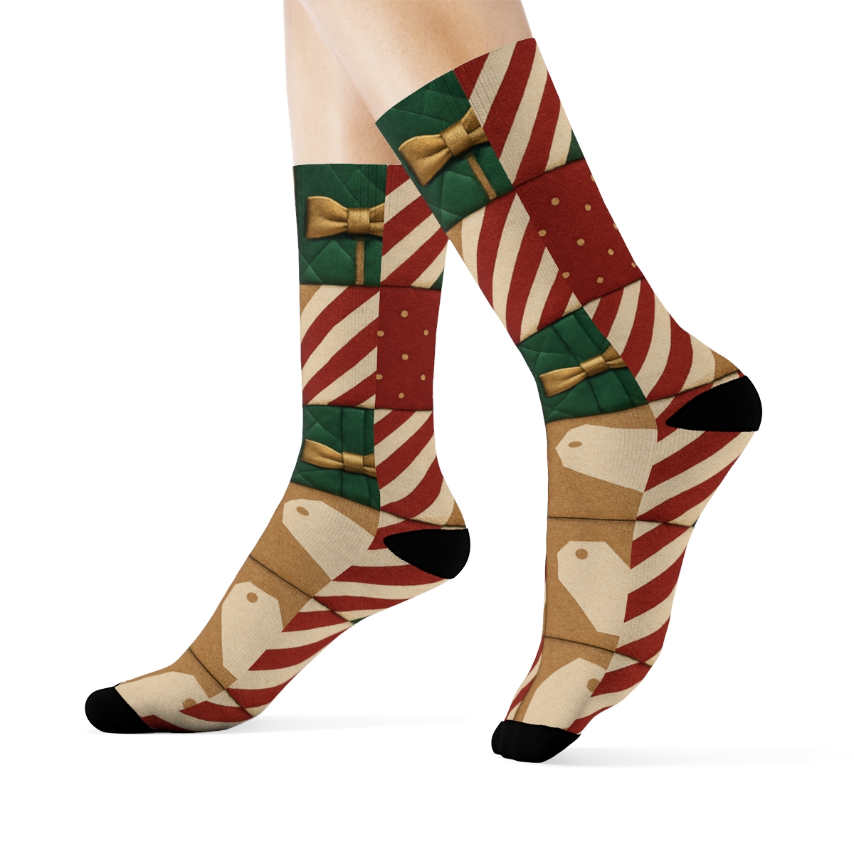 Starfield-Presents Patchwork Tiling stylish athletic crew socks