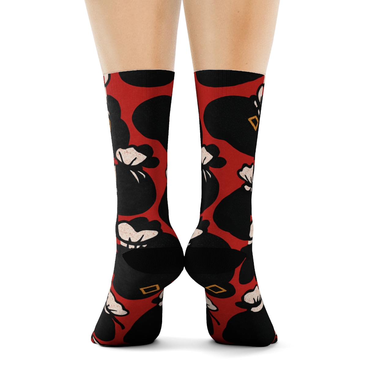 Sack Of Toys Santa Scatter premium sports crew socks