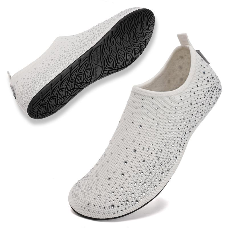 Diamond Knit Quick Dry Slip On Water Shoes For Women