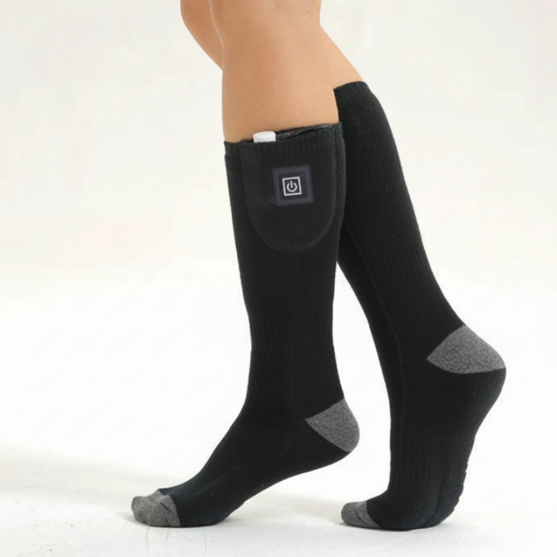 USB Rechargeable Electric Heating Socks With Three Temperature Adjustment