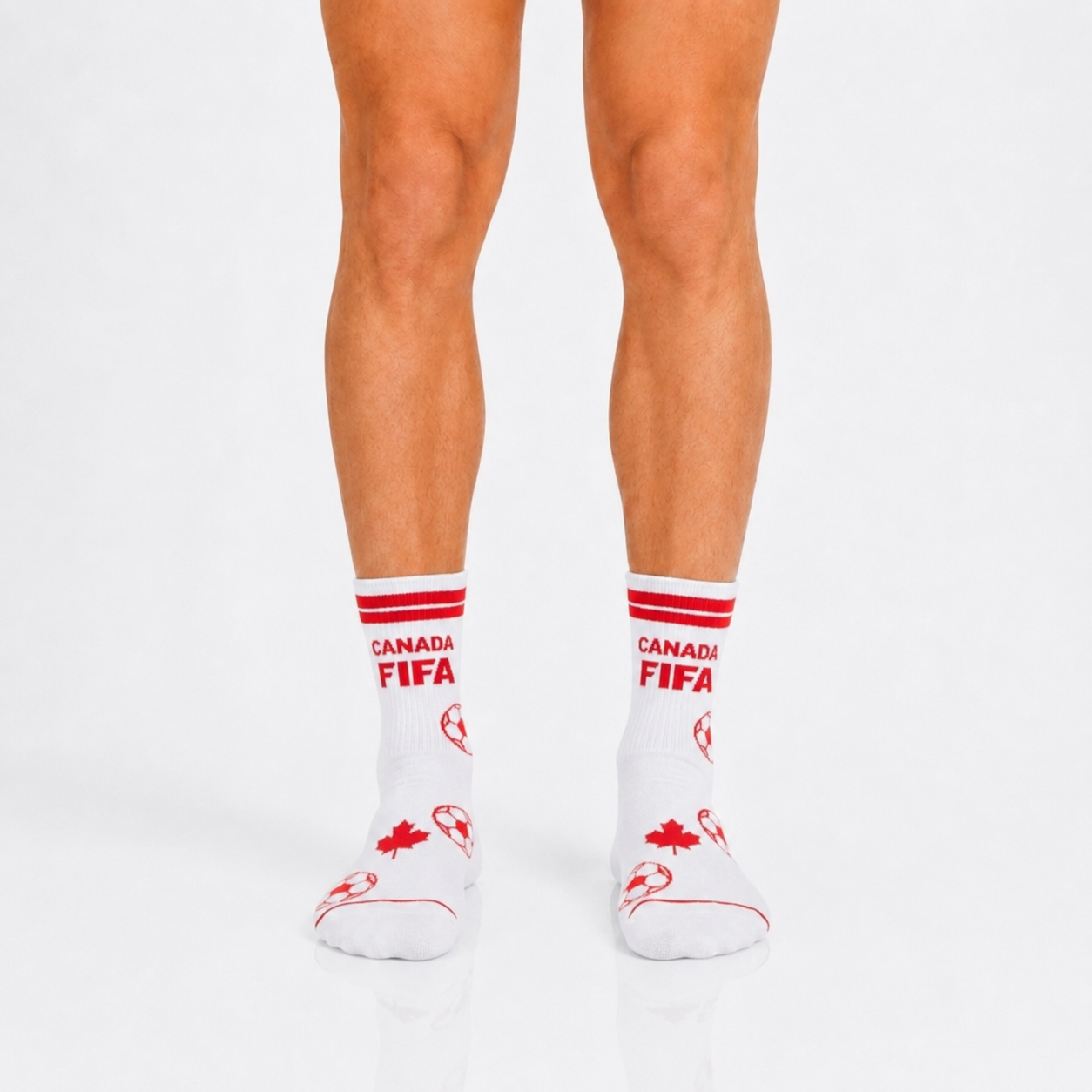 Unisex FIFA 2026 Canada Soccer Fan Sports Themed SocksUnisex FIFA 2026 Canada Soccer Fan Sports Themed Socks - Image 3