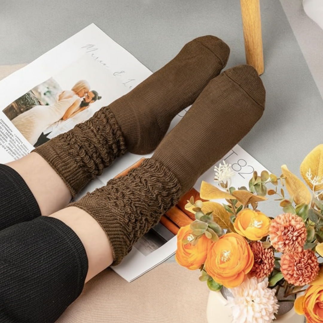 4 Pairs Women Slouchy Knit Socks