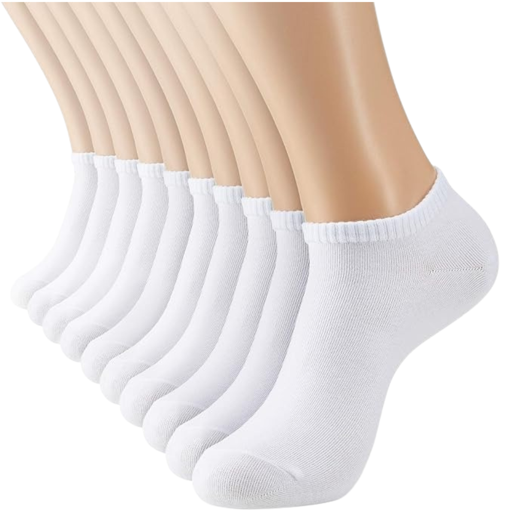 Multipack Of Thin Cotton Low Cut Socks
