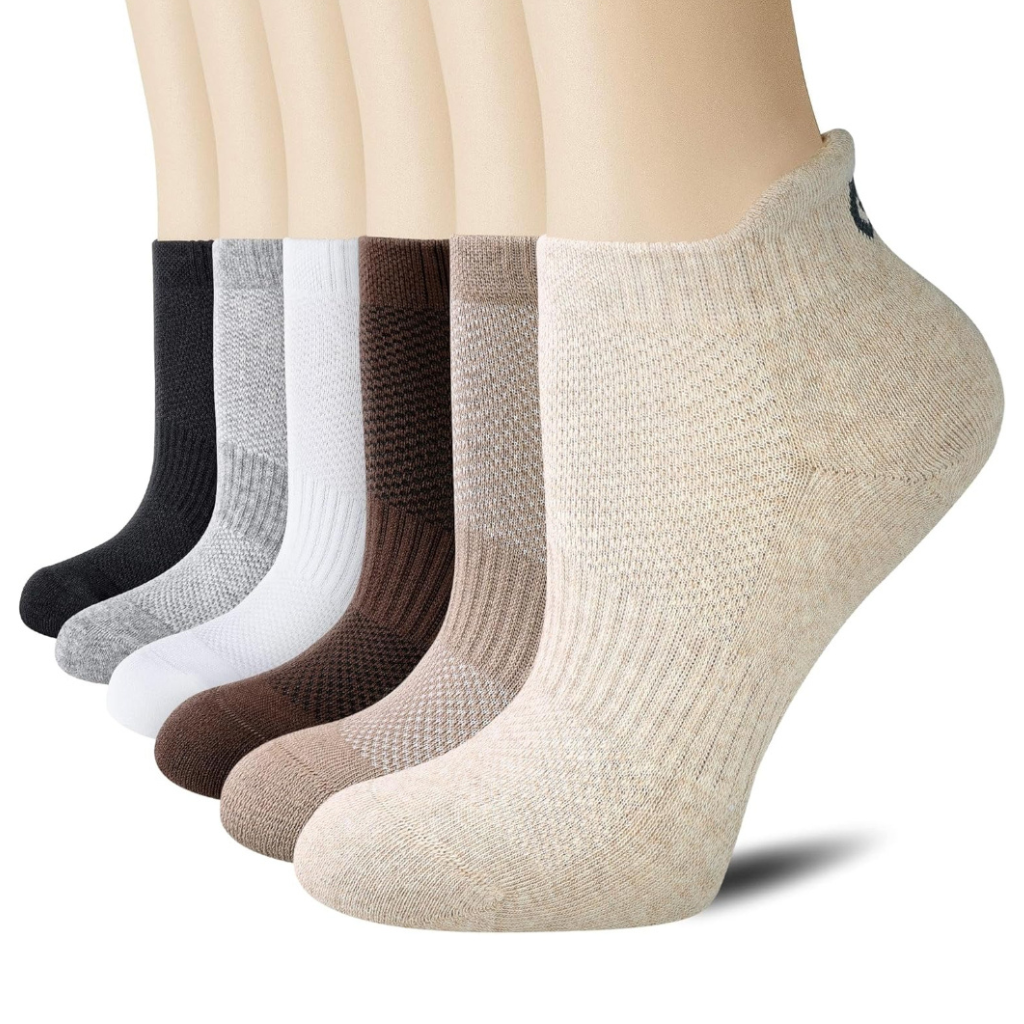 6 Pairs Men and Women Ankle Low Cut Athletic Sports Running Socks