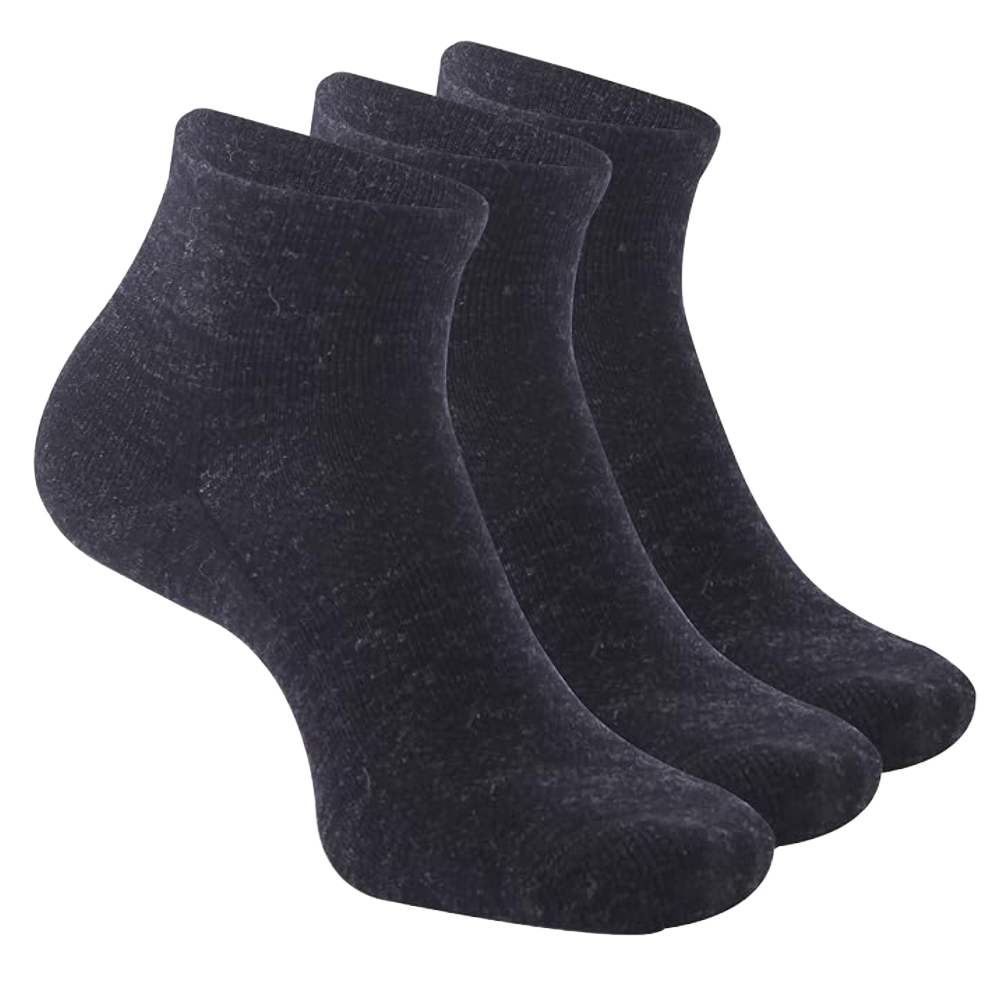3 Pairs Of Soft Thin Everyday Use Wool Running Socks