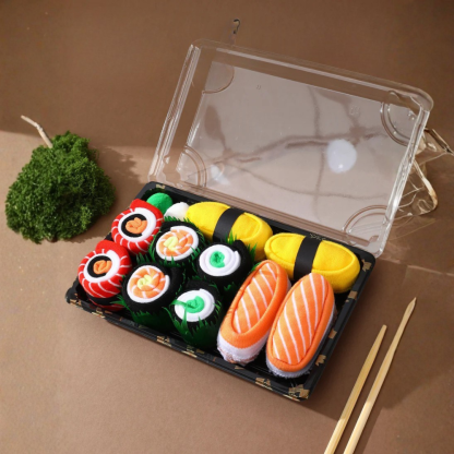 Pack Of 5 Sushi Pattern Crew Socks