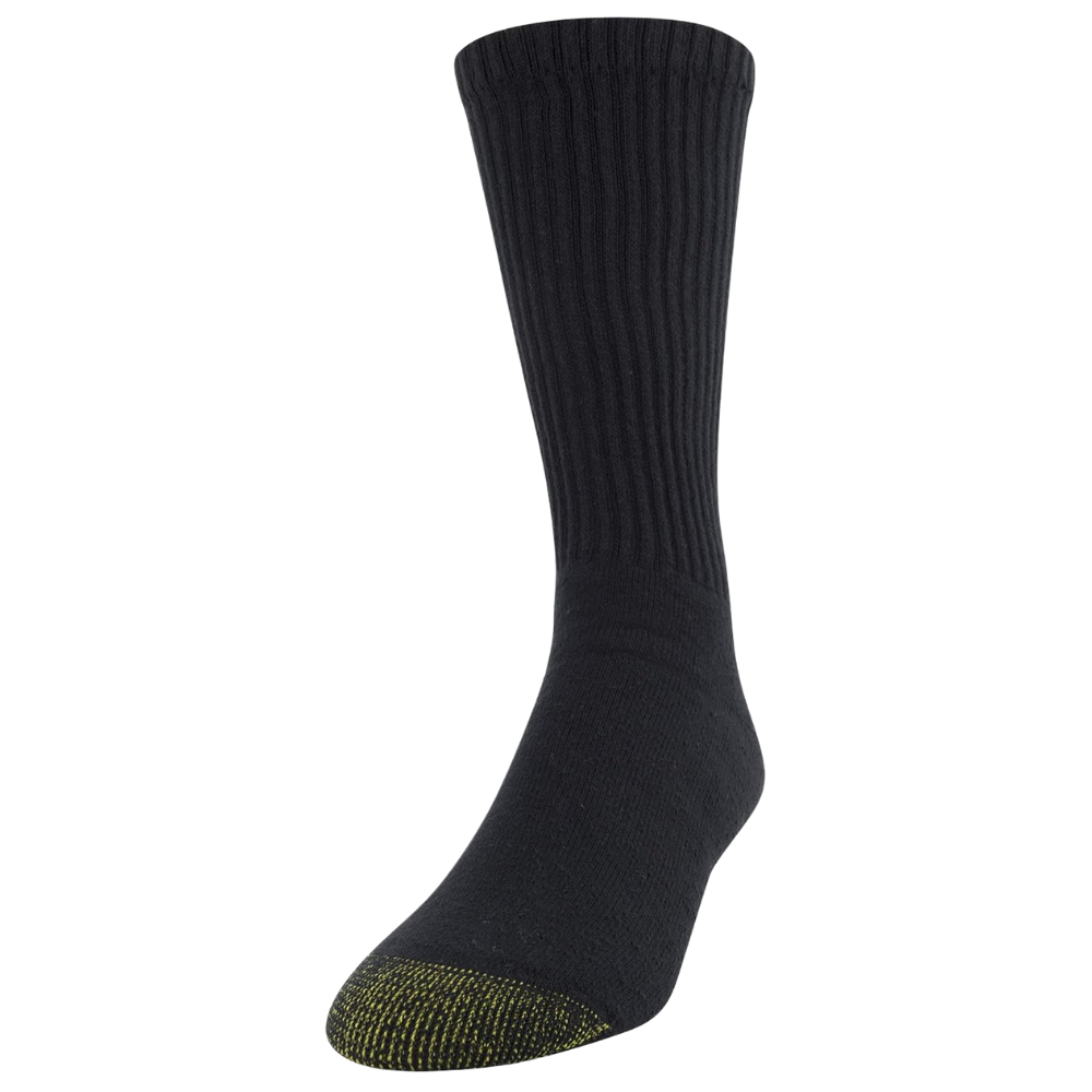 6 Pairs Men Cotton Crew Athletic Socks