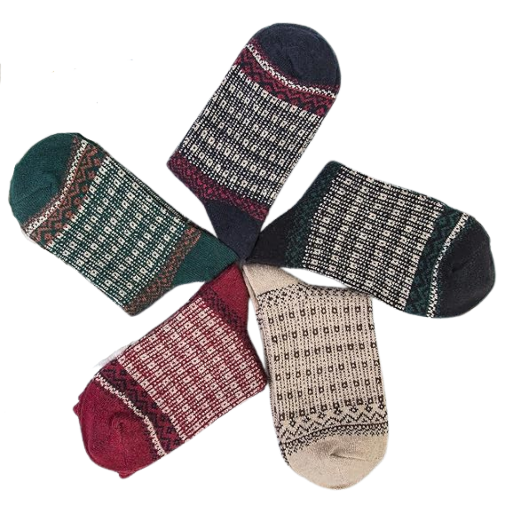 Warm Winter Socks Knit Crew Calf Hiking Boot Sock