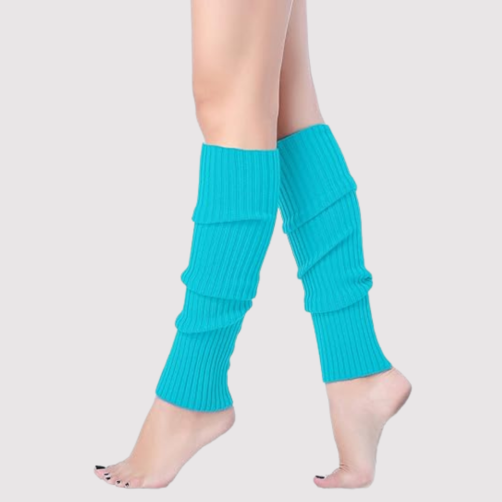 Women Juniors Neon Ribbed Leg Warmers