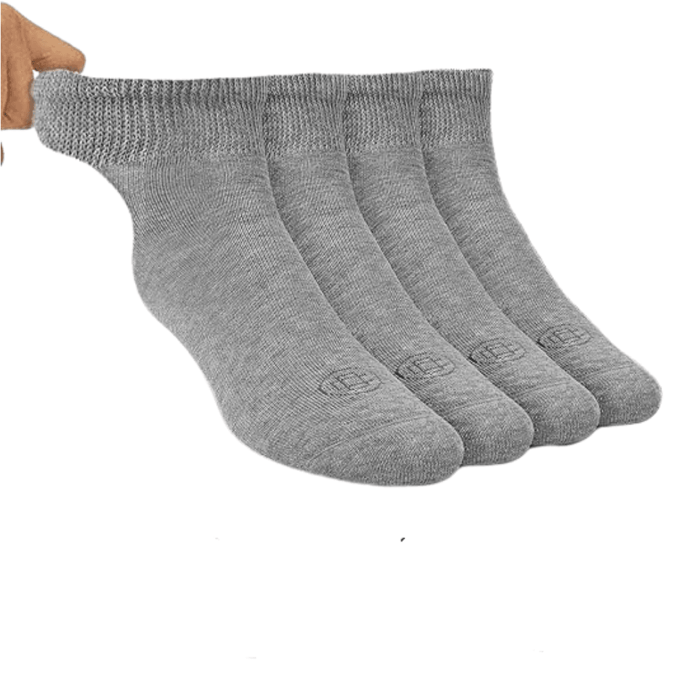 4 Pairs Moisture-Wicking Diabetic Socks – Comfort and Support