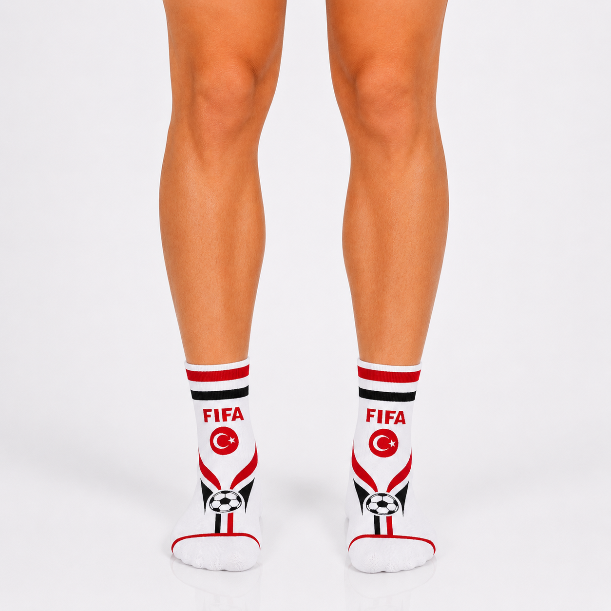 Unisex FIFA 2026 Turkey Soccer Fan Sports Themed SocksUnisex FIFA 2026 Turkey Soccer Fan Sports Themed Socks - Image 3