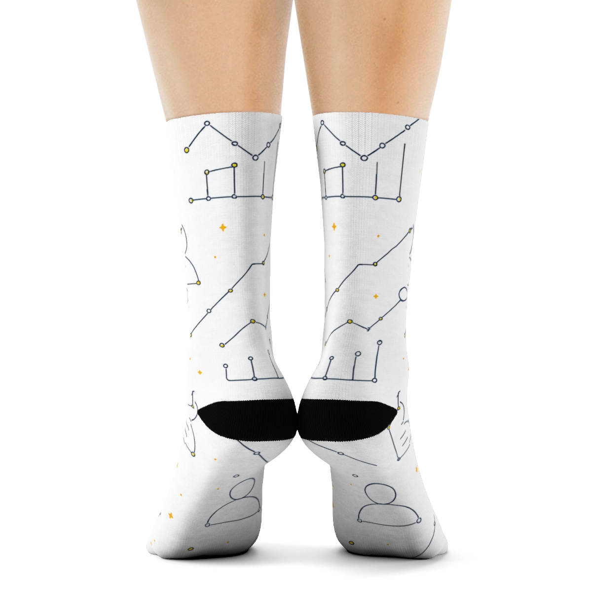 Commission Constellations Salesperson Edition designer printed crew socks