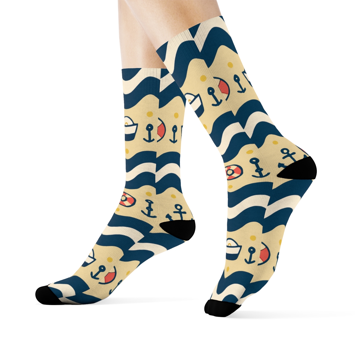 Wave Bandana Sailor Repeat custom crew socks