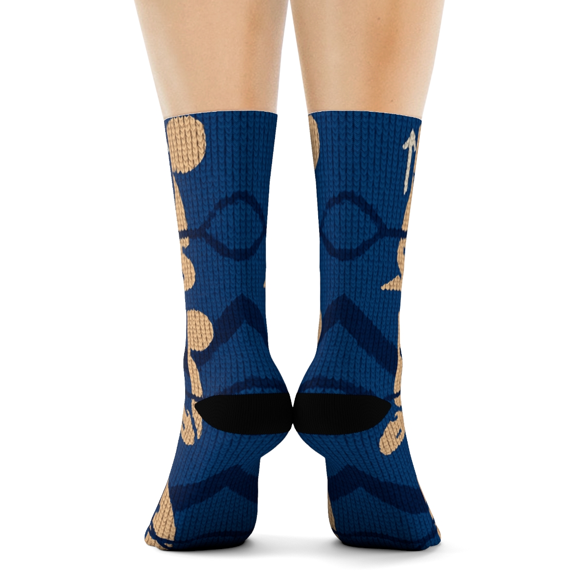 Knitted Physical Therapist Chevron Of Stretch And Support personalized crew socks