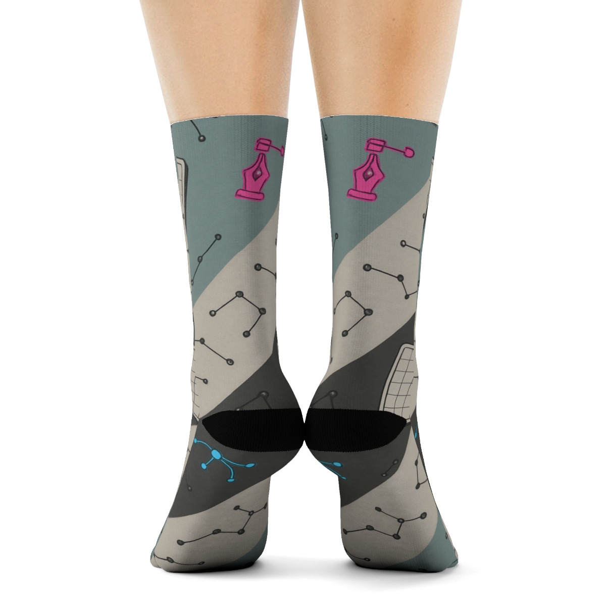 Vector Nebula Tools For Creative Graphic Designer trendy patterned crew socks