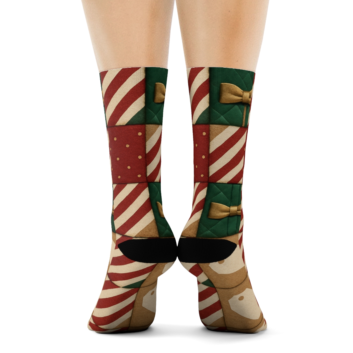 Starfield-Presents Patchwork Tiling stylish athletic crew socks