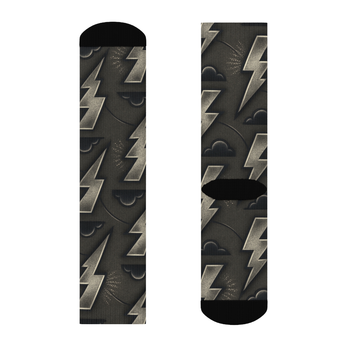 Vintage Voltage Poster Tessellation unique graphic crew socks