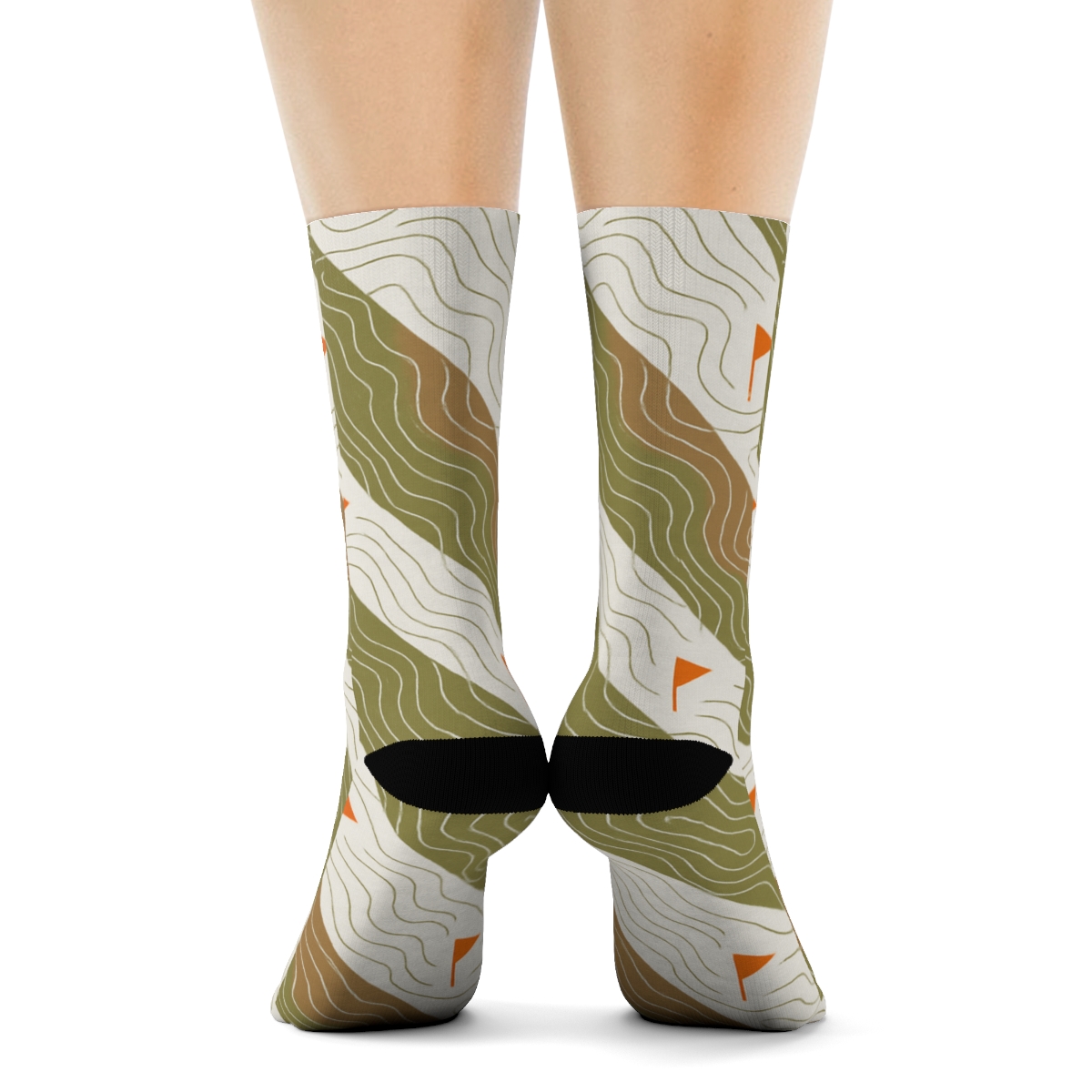 Contour Line Orchestra For Surveyor Precision custom crew socks