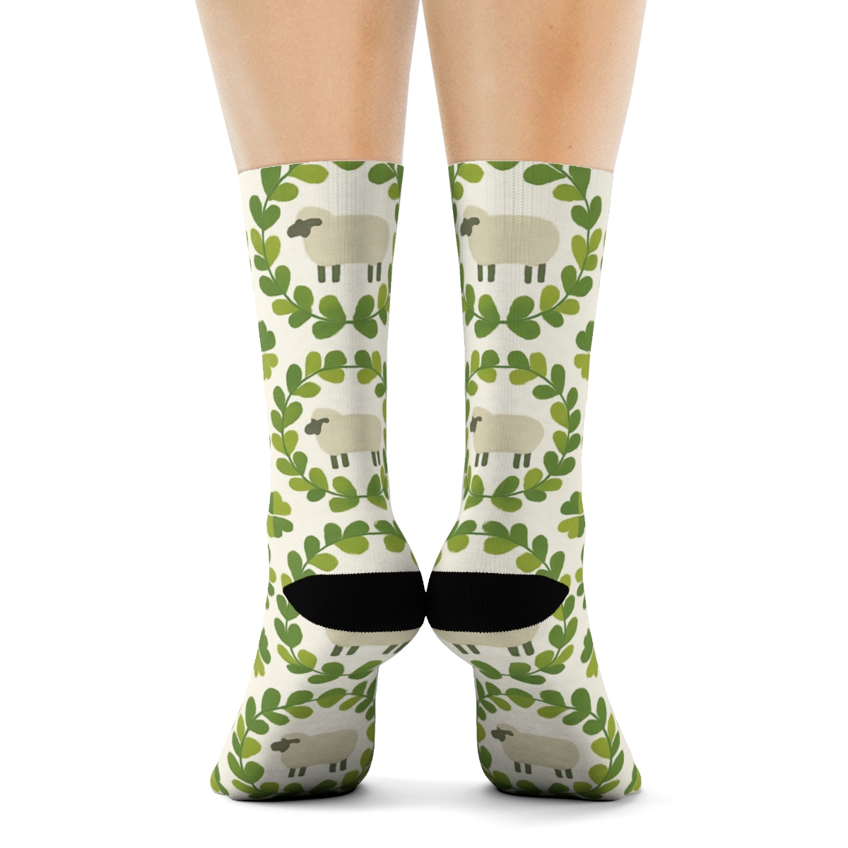 Clover Ring Meadow Dance Sheep comfortable cotton crew socks