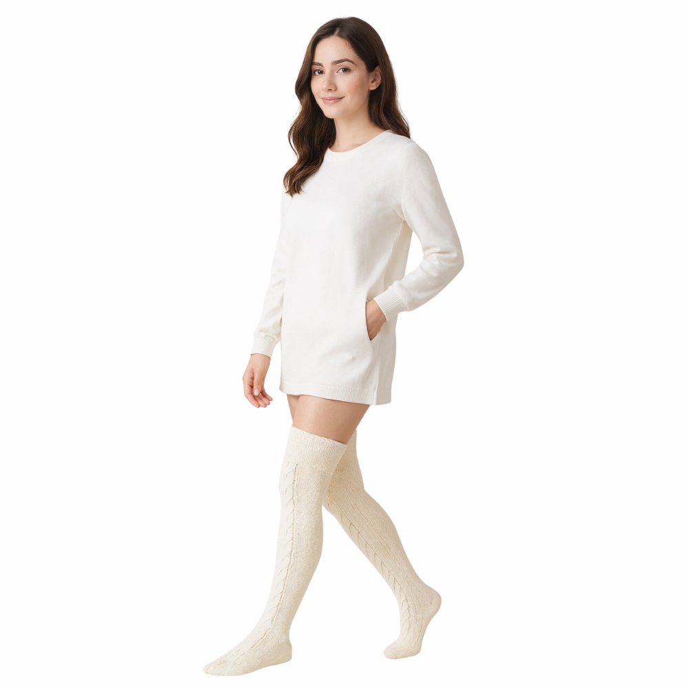 Pack Of 2 Women High Socks Over the Knee