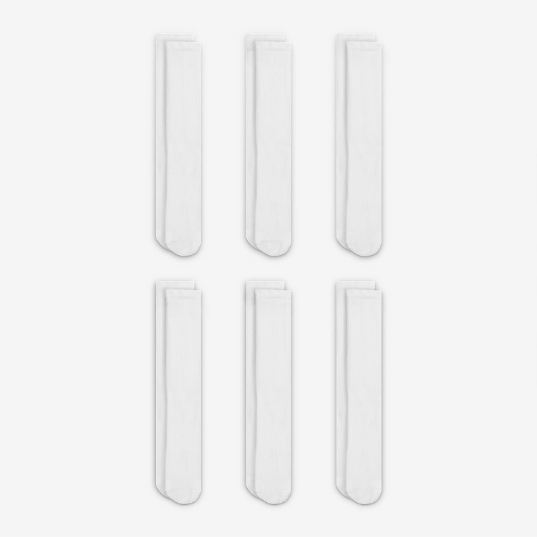 6 Pairs Of Everyday Cushioned Workout Socks