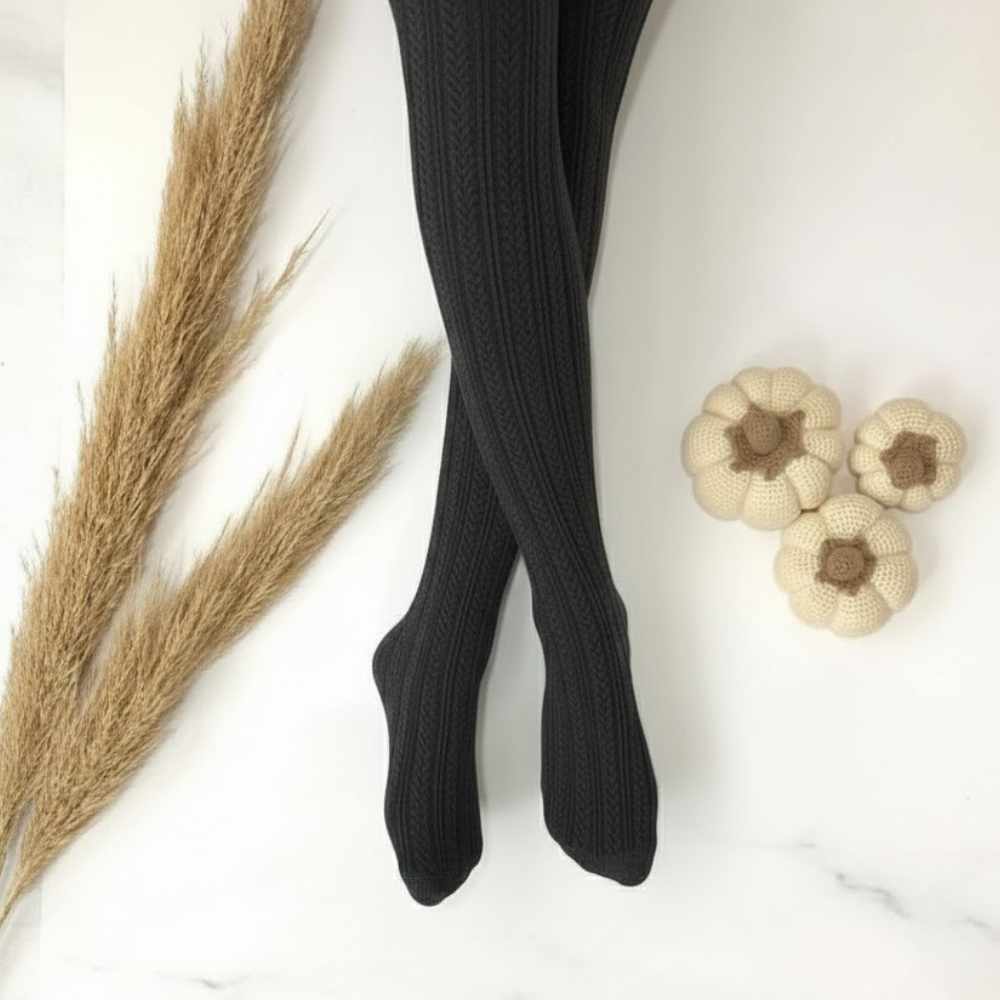Braided Knit Tights For WomenBraided Knit Tights For Women - Image 9