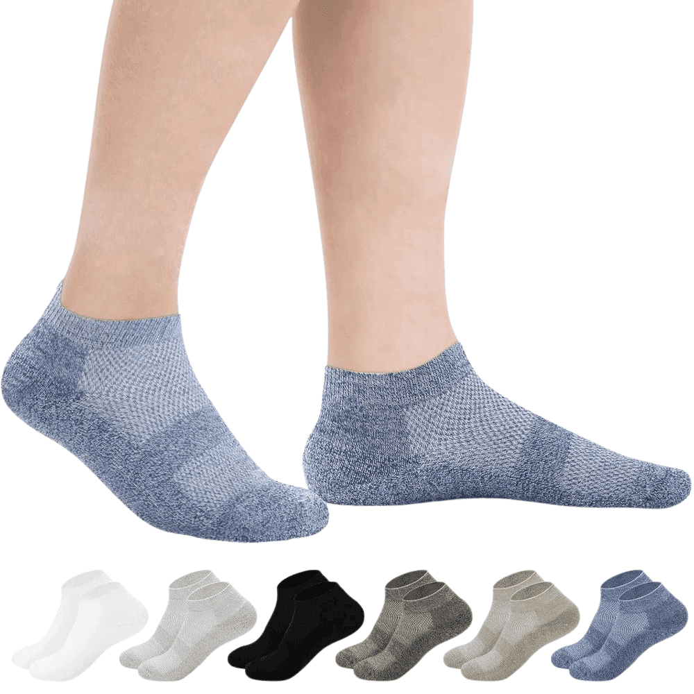 6 Pack Seamless Non Binding Diabetic Socks – All-Day Comfort6 Pack Seamless Non Binding Diabetic Socks – All-Day Comfort - Image 3