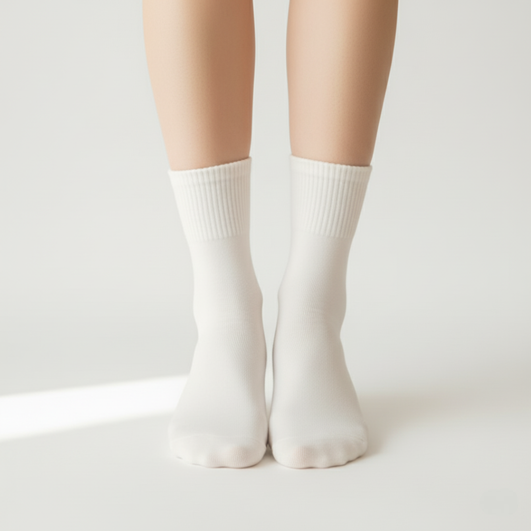3 Pairs Bamboo Mini Crew Socks For Women