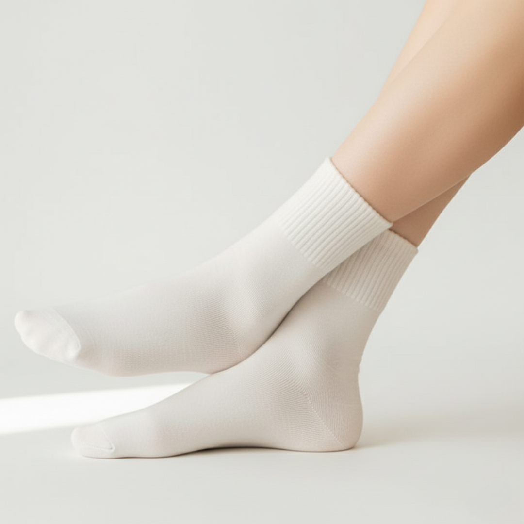 3 Pairs Bamboo Mini Crew Socks For Women