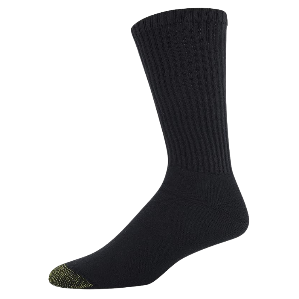 6 Pairs Men Cotton Crew Athletic Socks