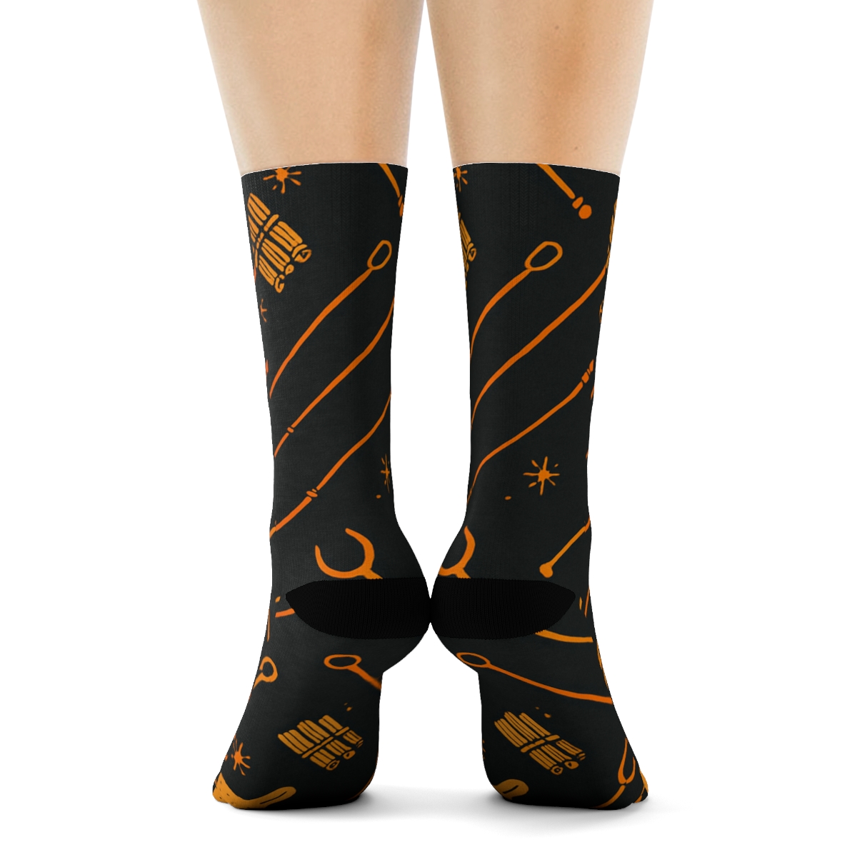 Kindling Chevron And Hearth Tools, Fireplace Edition trendy patterned crew socks