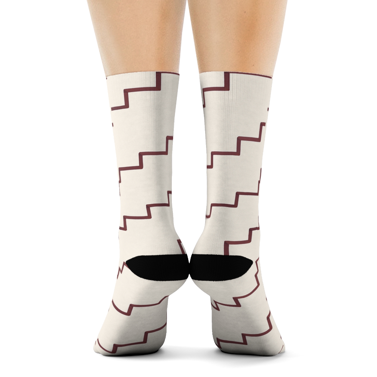 Fine Ladder Shift stylish athletic crew socks